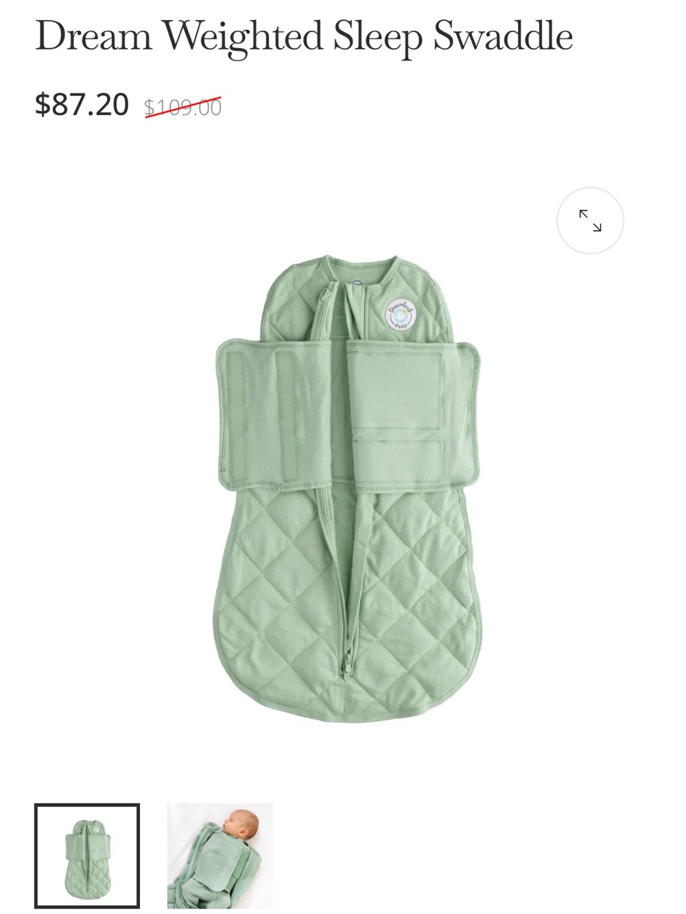Dreamland Baby Weighted Sleep Swaddle